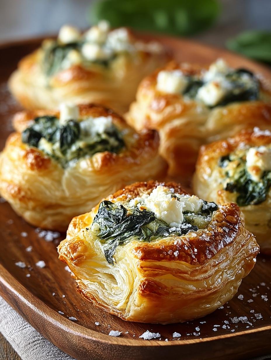 Feta‑Spinach Puff Pastry Bites
