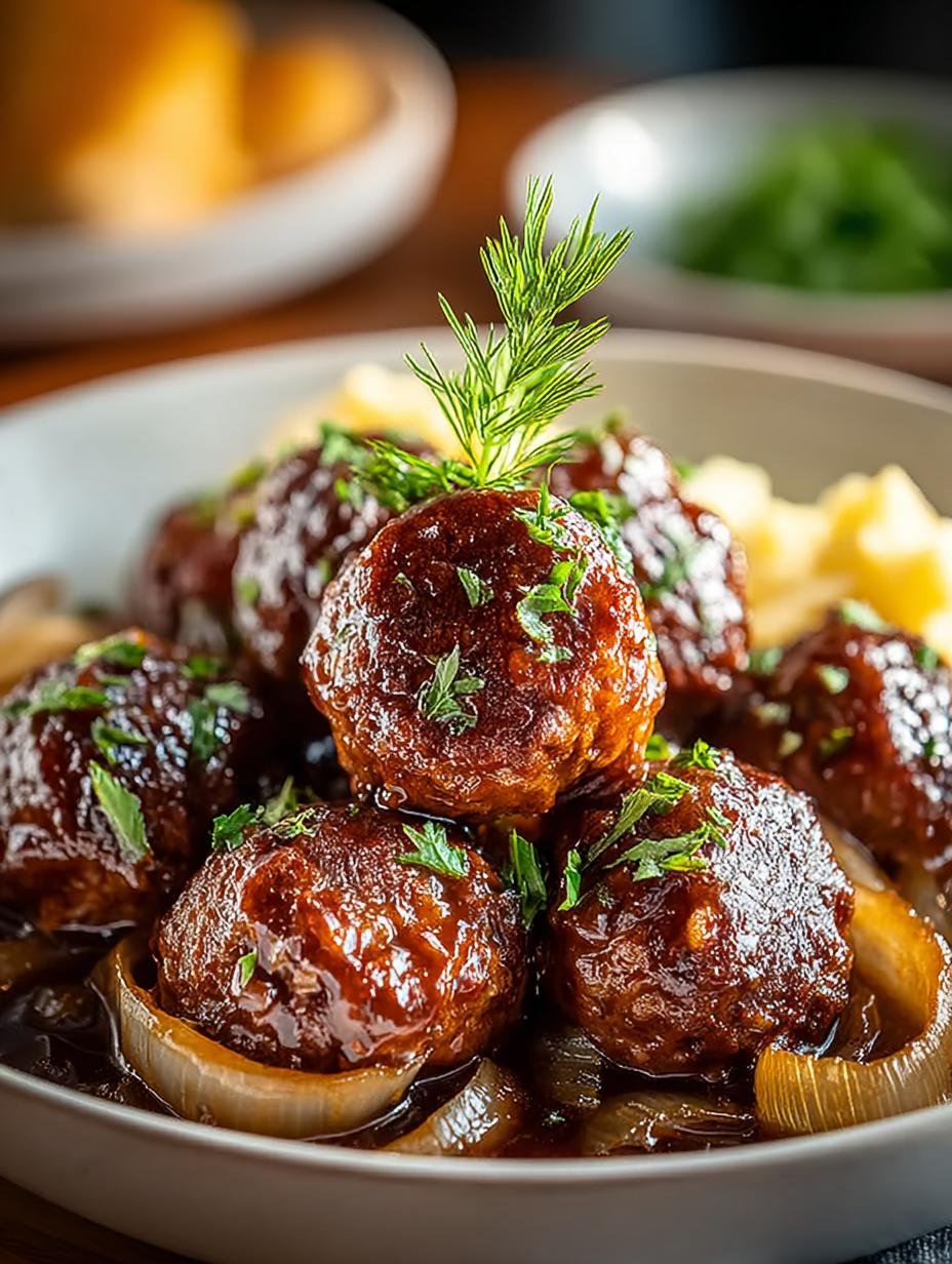 French Onion Meatballs: 7 Irresistible Ways to Enjoy Them - French Onion Meatballs - additional detail