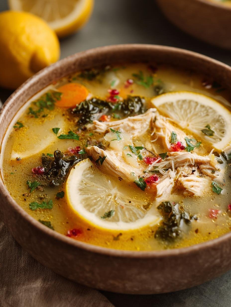 Delicious Greek Lemon Chicken Soup: A Comforting Delight - Greek Lemon Chicken Soup - additional detail