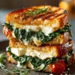 Grilled‑Cheese Spinach Sandwich
