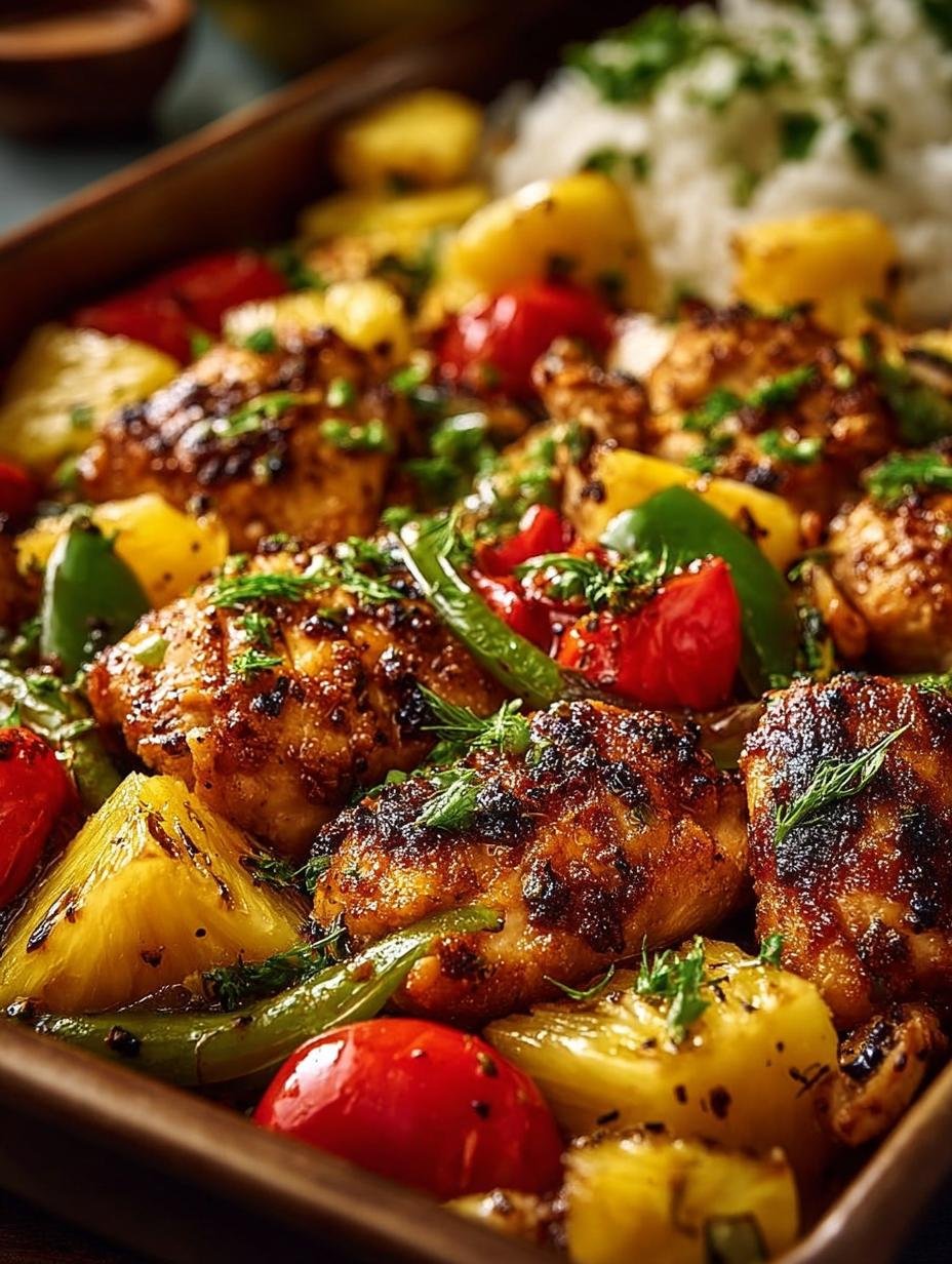 Hawaiian Chicken Sheet Pan