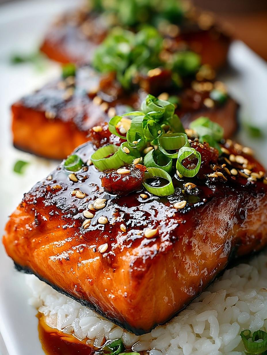Honey Garlic Soy Glazed Salmon in 30 Minutes - Honey Garlic Soy Glazed - main visual representation