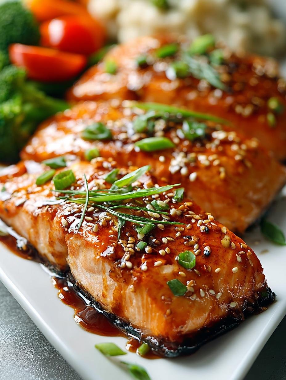 Honey Garlic Soy Glazed Salmon in 30 Minutes - Honey Garlic Soy Glazed - additional detail