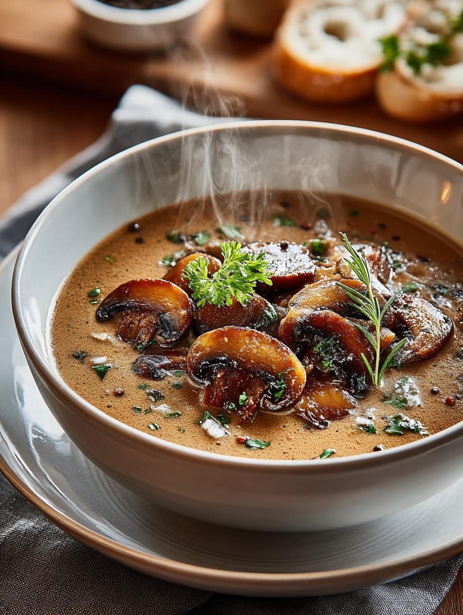 Delicious Hungarian Mushroom Soup for Comforting Winter Meals - Hungarian Mushroom Soup - main visual representation