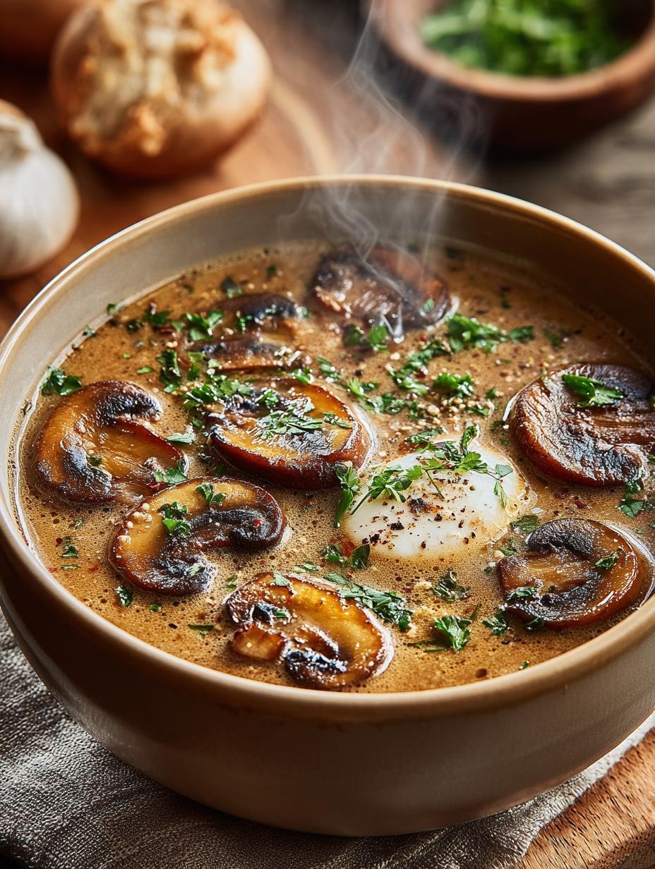 Delicious Hungarian Mushroom Soup for Comforting Winter Meals - Hungarian Mushroom Soup - additional detail