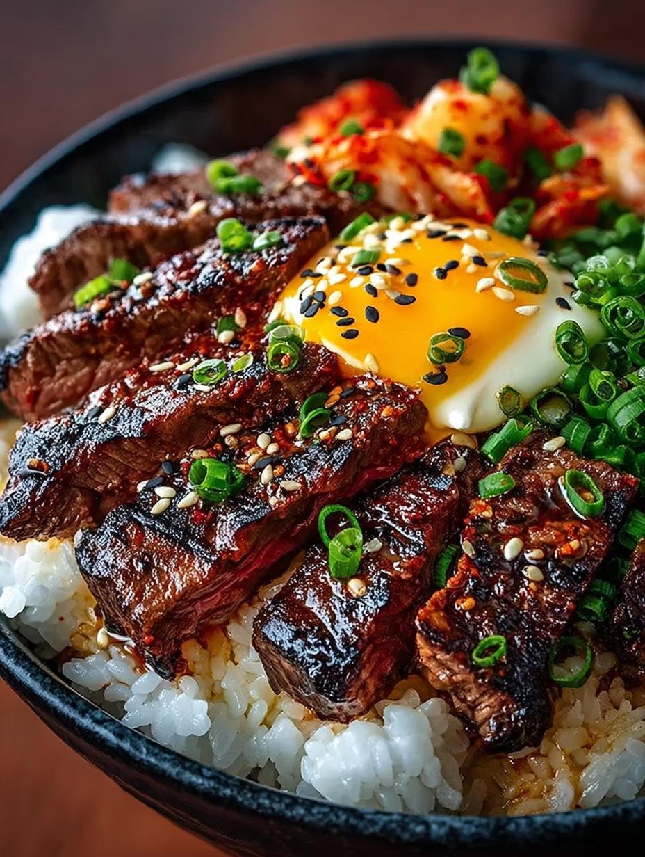 Delicious Korean BBQ Steak Rice Bowl Recipe - Korean Bbq Steak Rice - main visual representation