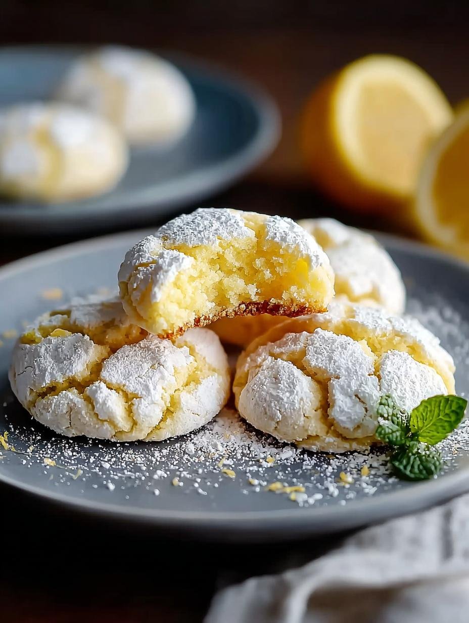 Lemon Crinkle Cookie