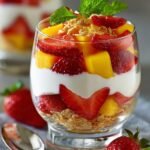 Mango‑Strawberry Yogurt Parfaits