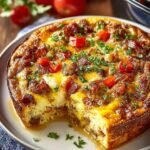 Overnight Crockpot Breakfast Casserole