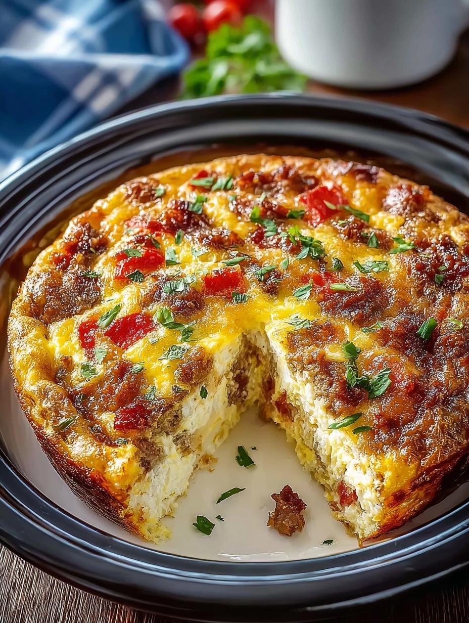 Overnight Crockpot Breakfast Casserole: 8 Hearty Hours of Flavor - Overnight Crockpot Breakfast Casserole - additional detail