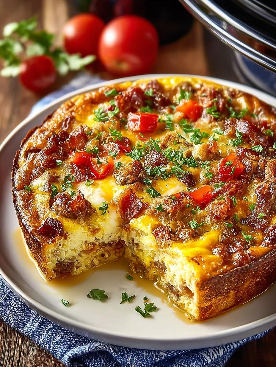 Overnight Crockpot Breakfast Casserole: 8 Hearty Hours of Flavor