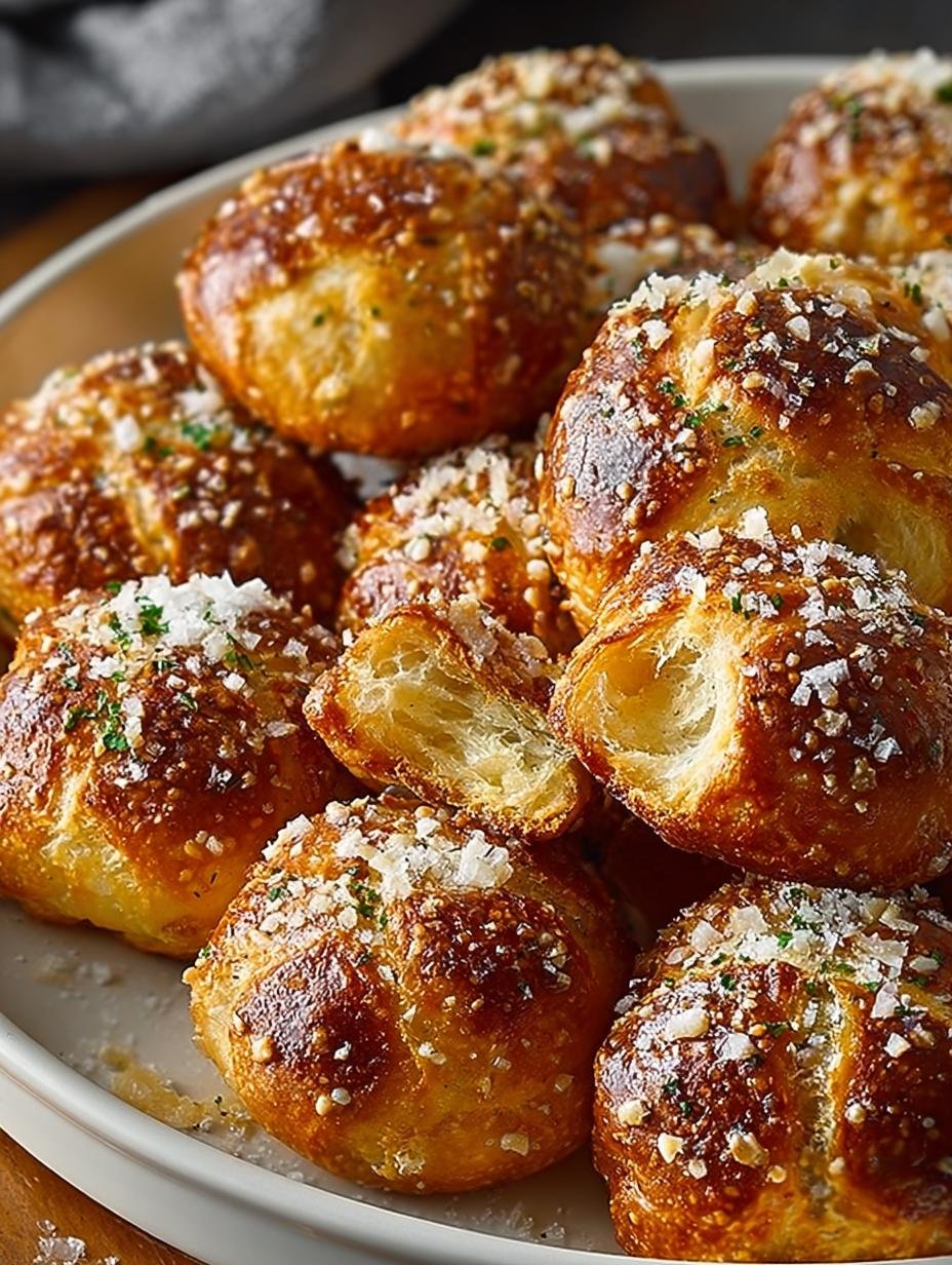 Delicious Parmesan Garlic Pretzel Bites Recipe - Parmesan Garlic Pretzel Bites - main visual representation