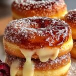 Peach Cobbler Cheesecake Donuts