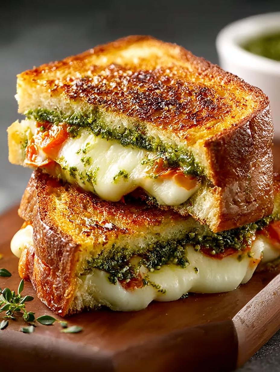 Pesto Grilled Cheese Sandwich