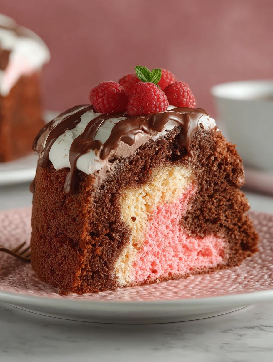 Pink Marble Cake Tasty