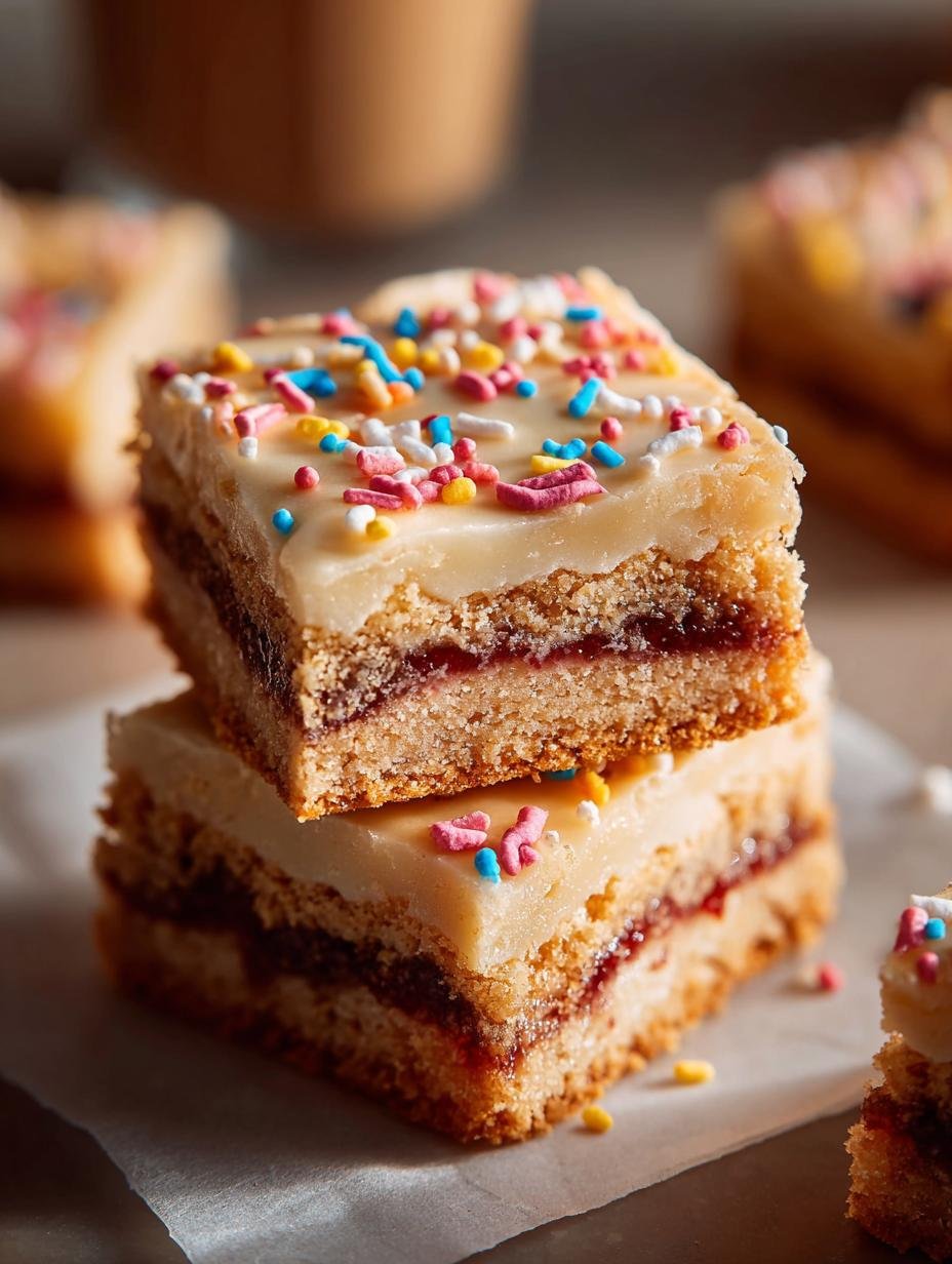 Sweet Pop Tart Cookie Bars: 16 Squares to Delight - Pop Tart Cookie Bars - main visual representation