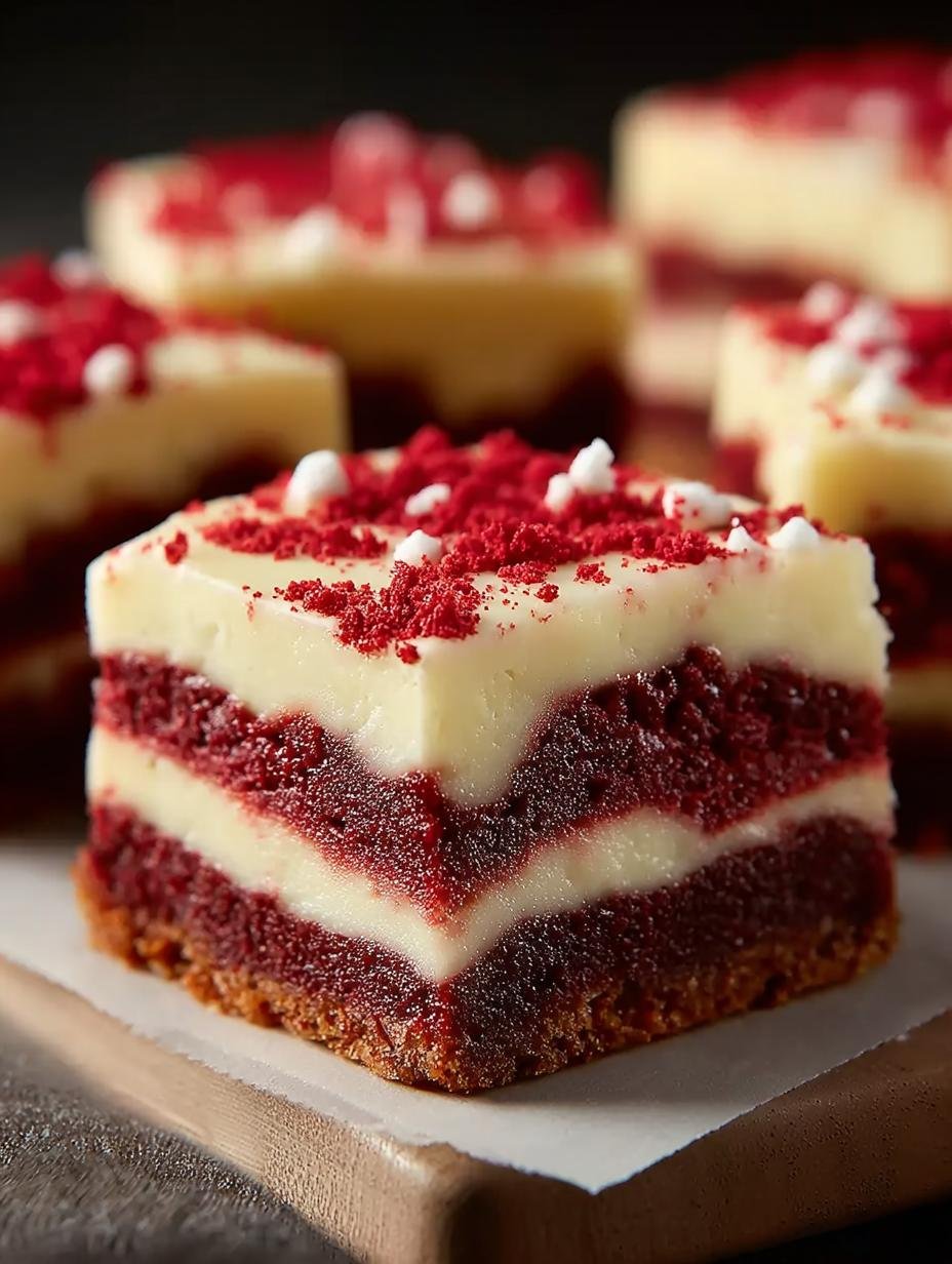 Delicious Red Velvet Cookie Bars: 12 Irresistible Treats - Red Velvet Cookie Bars - main visual representation