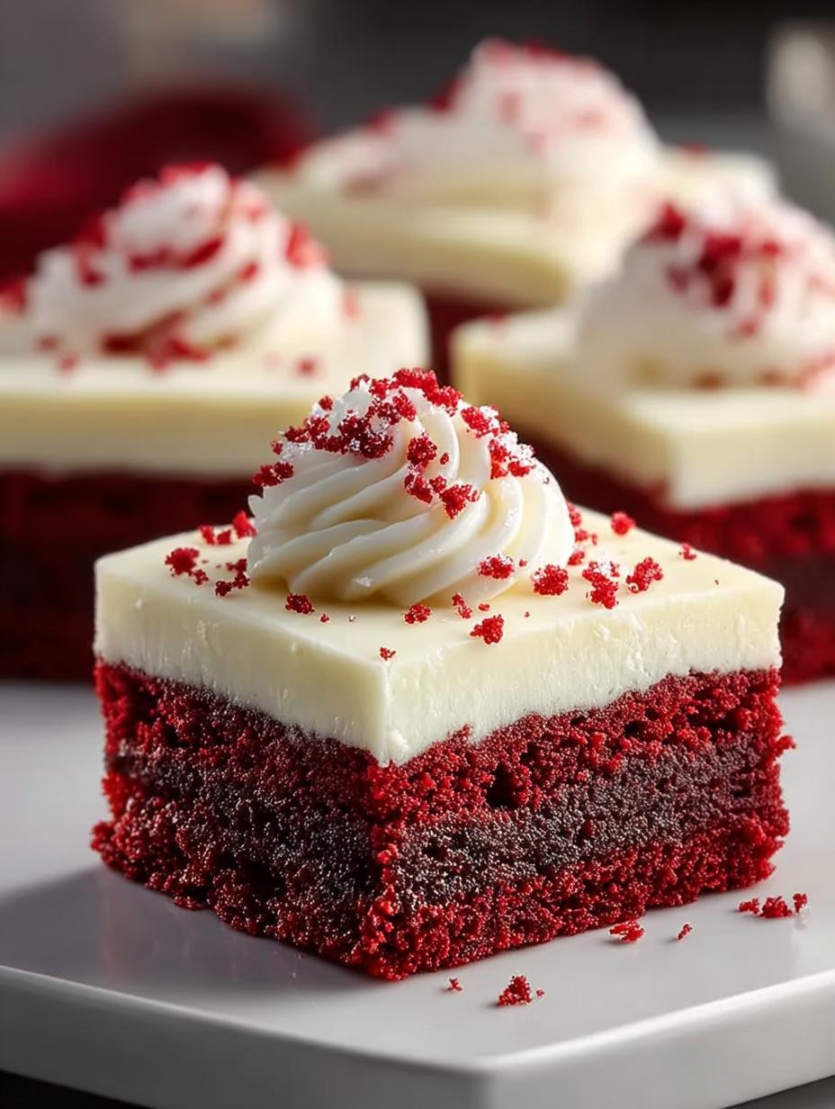 Red Velvet Cookie Bars