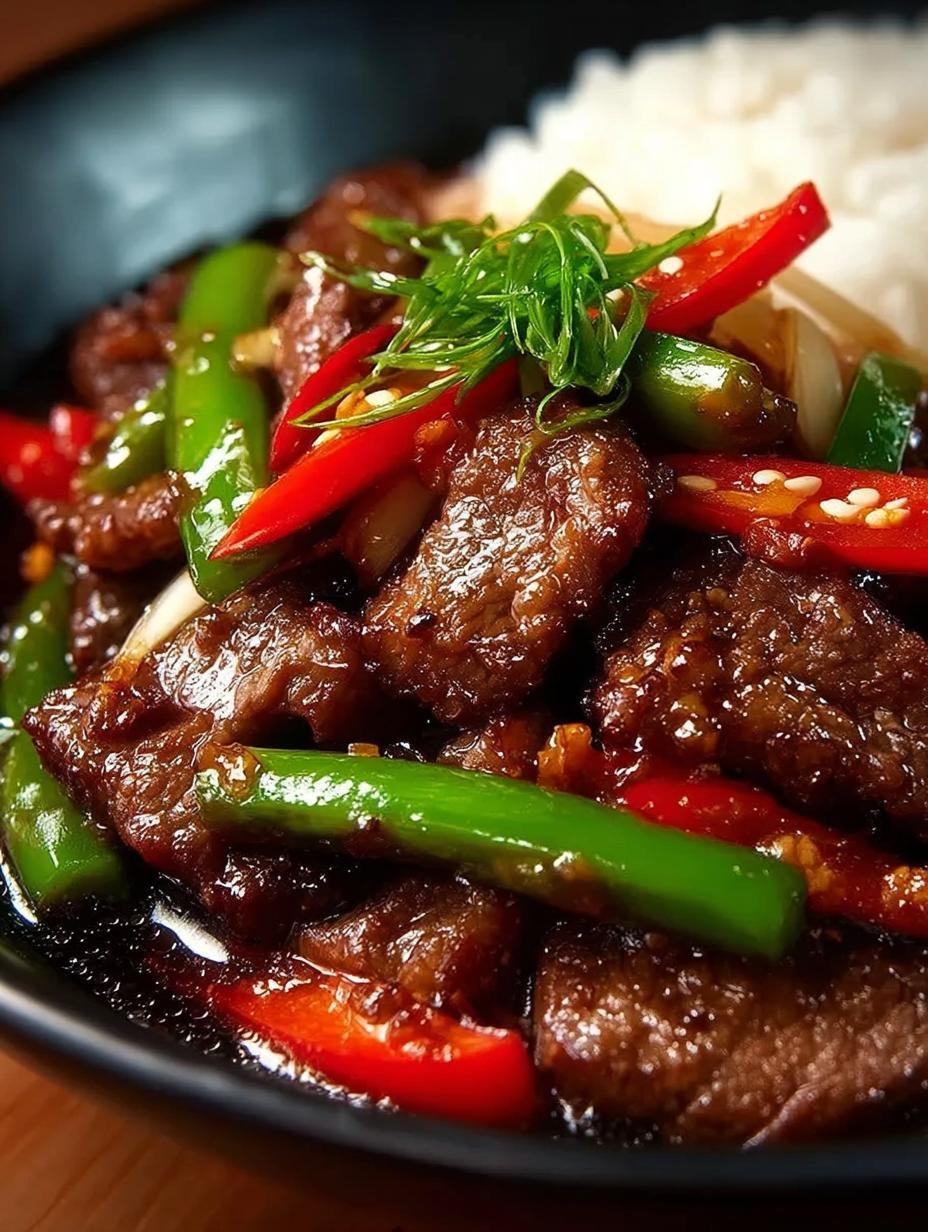 Sizzling Chinese Pepper Steak