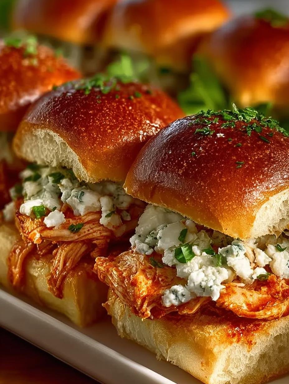 Spicy Buffalo Chicken Sliders: 12 Irresistible Bites - Spicy Buffalo Chicken Sliders - main visual representation
