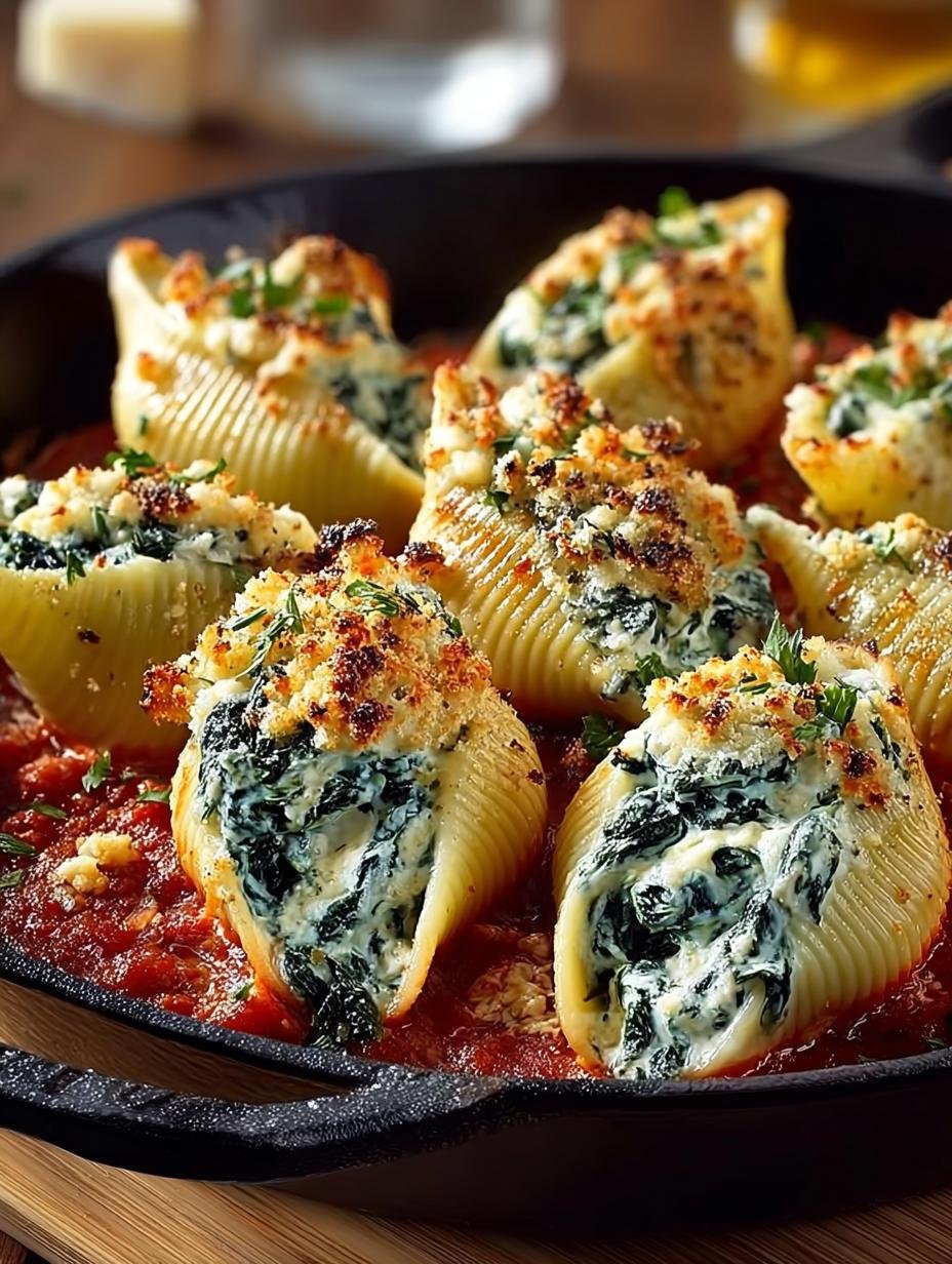 Spinach Ricotta Stuffed Shells