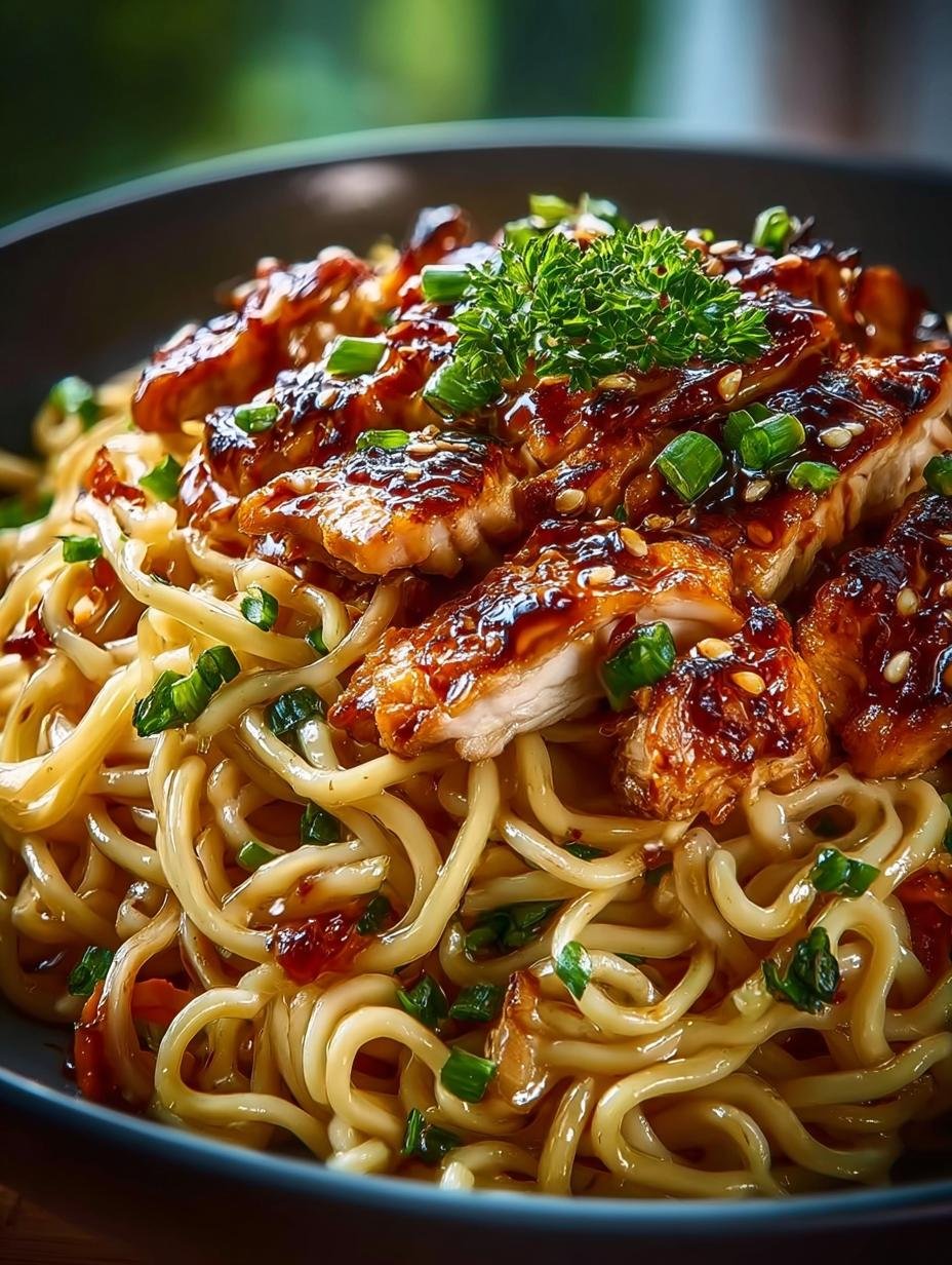 Sticky Garlic Chicken Noodles: 5 Irresistible Steps to Flavor - Sticky Garlic Chicken Noodles - main visual representation
