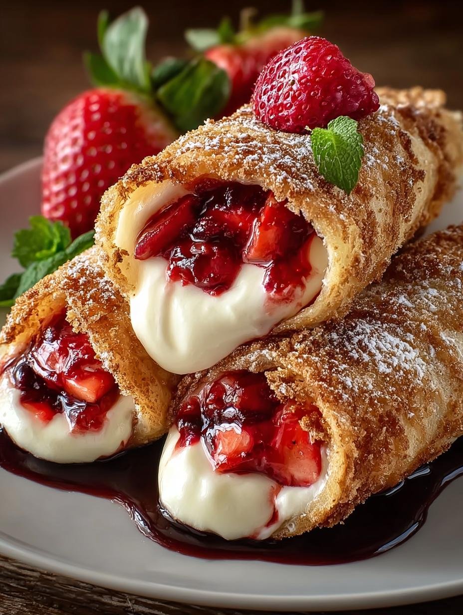 Strawberry Cheesecake Chimichangas: 8 Irresistible Treats - Strawberry Cheesecake Chimichangas - main visual representation