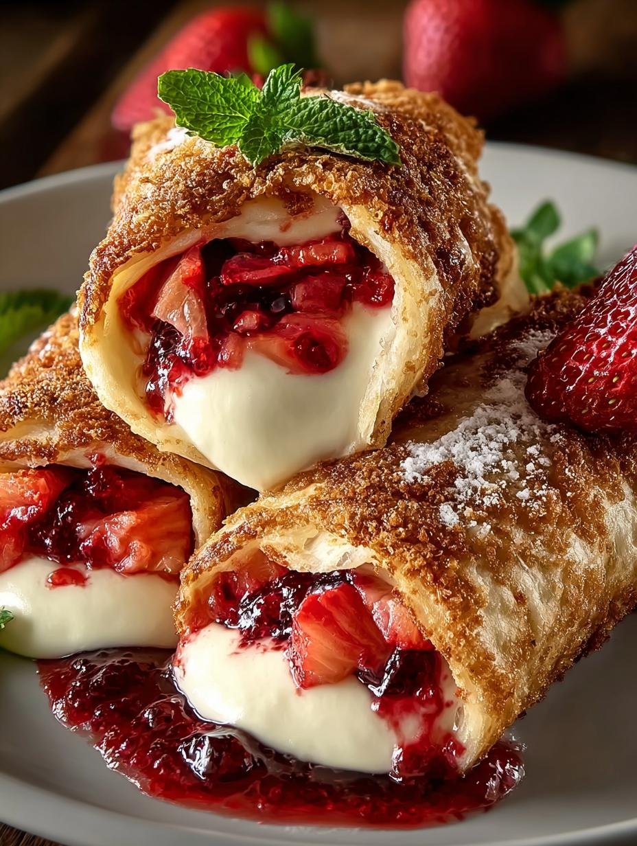 Strawberry Cheesecake Chimichangas: 8 Irresistible Treats - Strawberry Cheesecake Chimichangas - additional detail