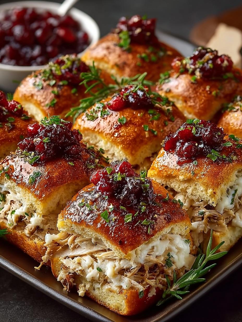 Thanksgiving Leftover Turkey Cranberry Sliders Recipe - Thanksgiving Leftover Turkey Cranberry - main visual representation