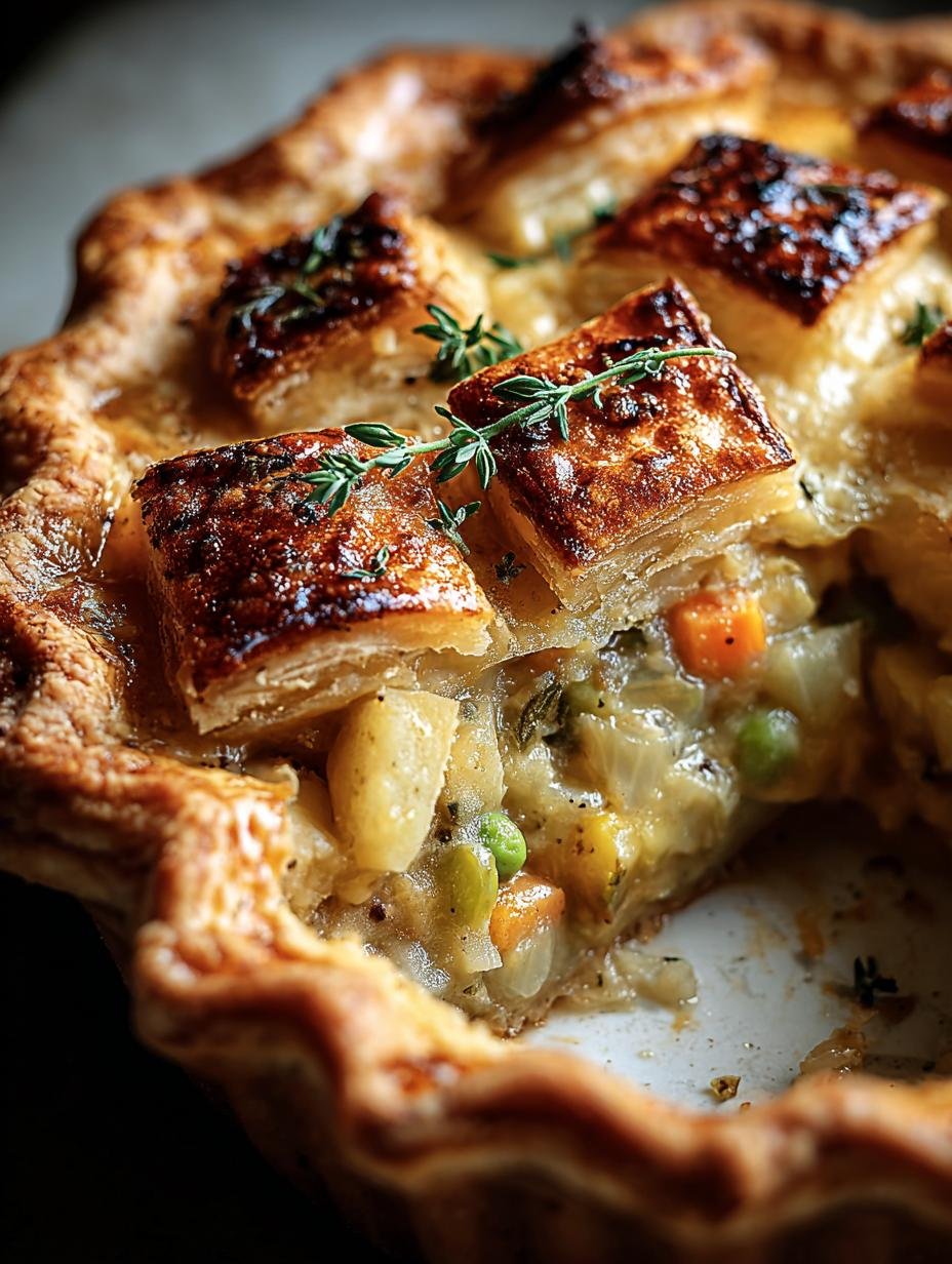 Heartwarming Vegan Thanksgiving Pot Pie for Comfort - Vegan Thanksgiving Pot Pie - main visual representation