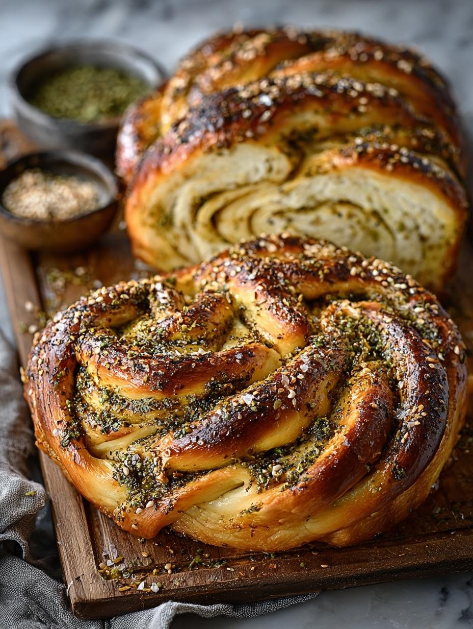 Delicious Zaatar Swirl Bread: 10 Amazing Benefits - Zaatar Swirl Bread - additional detail
