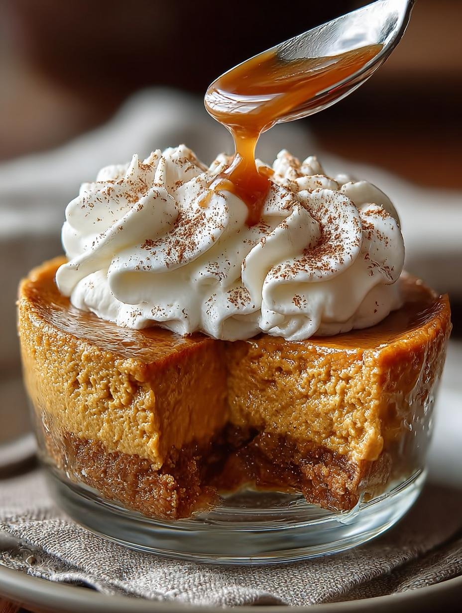 33g Protein Creamy Crustless Pumpkin Pie Recipe