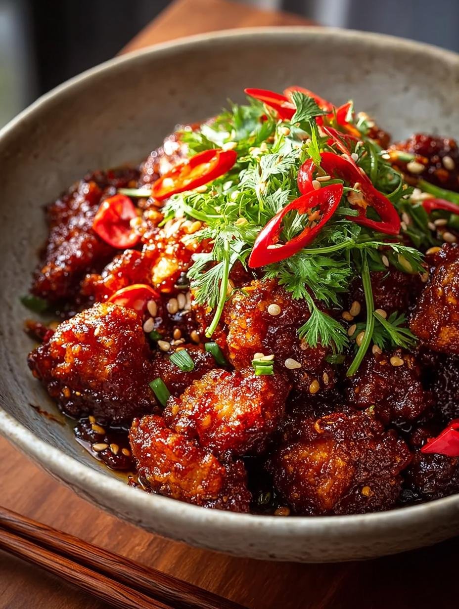 Crispy Air Fried Korean Chili Cauliflower Recipe - Air Fried Korean Chili - main visual representation