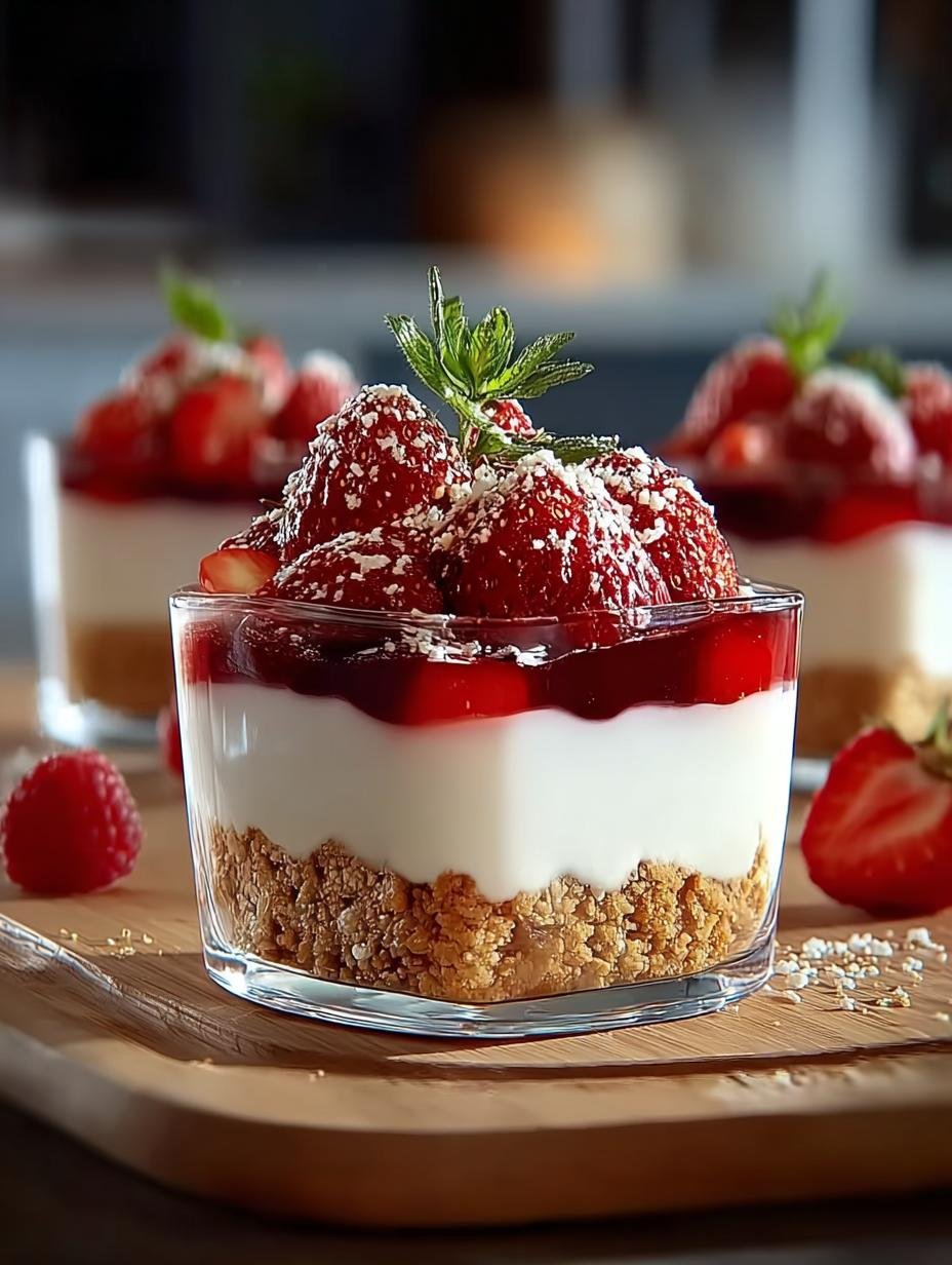 Bake Cheesecake Parfait: 6 Layers of Creamy Delight - Bake Cheesecake Parfait - main visual representation