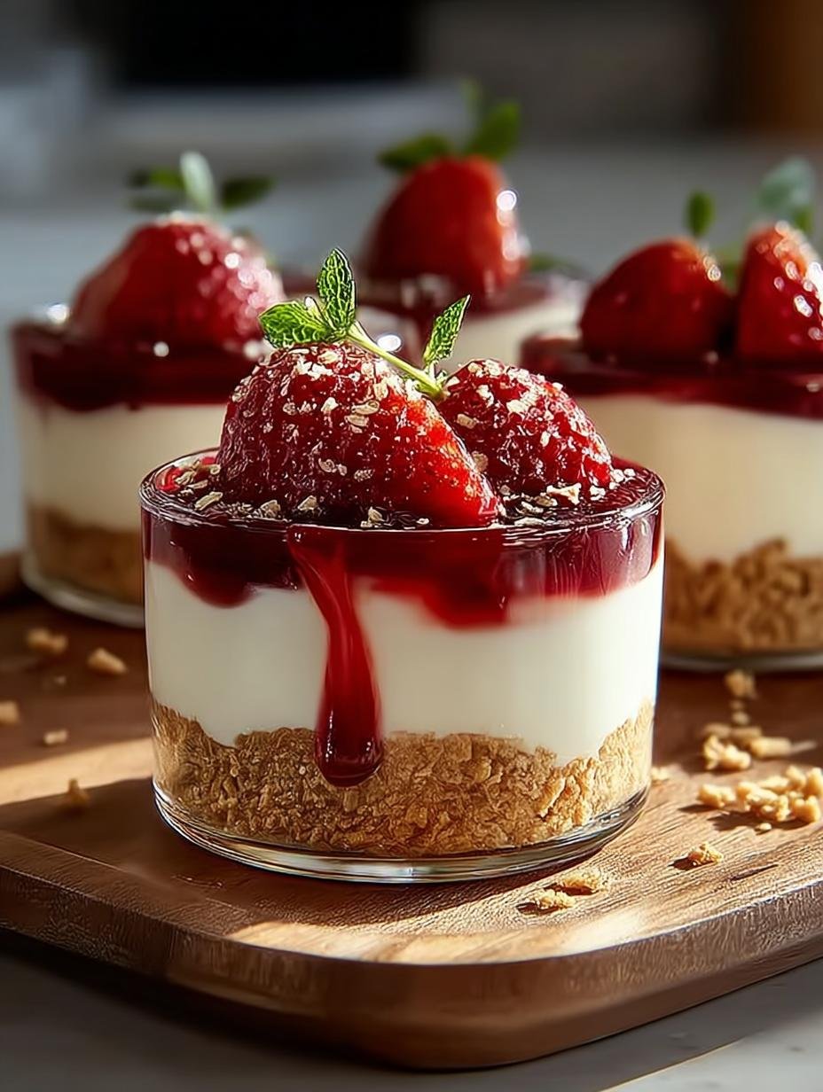 Bake Cheesecake Parfait: 6 Layers of Creamy Delight - Bake Cheesecake Parfait - additional detail