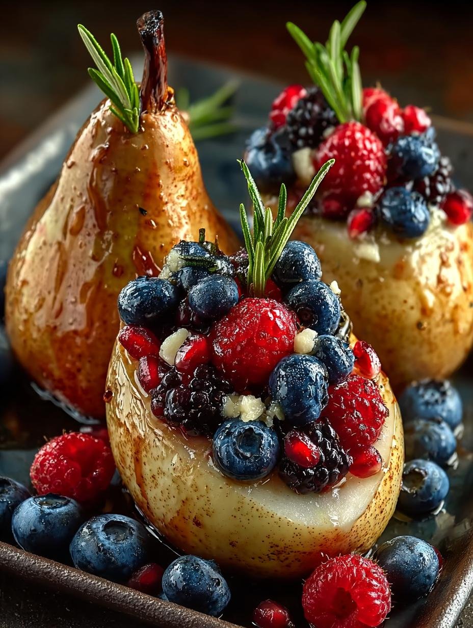 Delicious Baked Pears with Berries for Cozy Evenings - Baked Pears with Berries - main visual representation