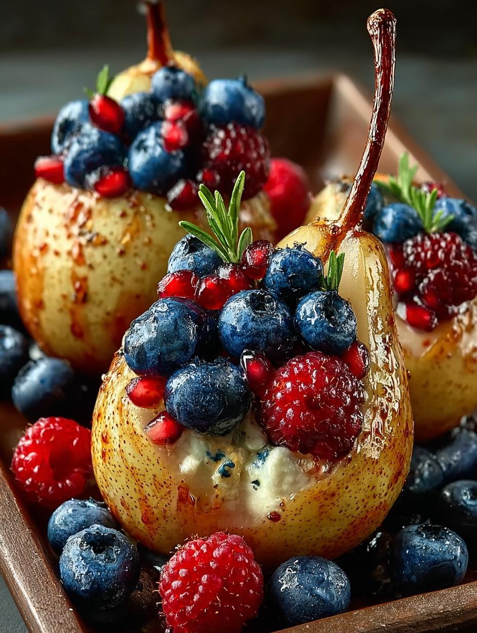 Delicious Baked Pears with Berries for Cozy Evenings