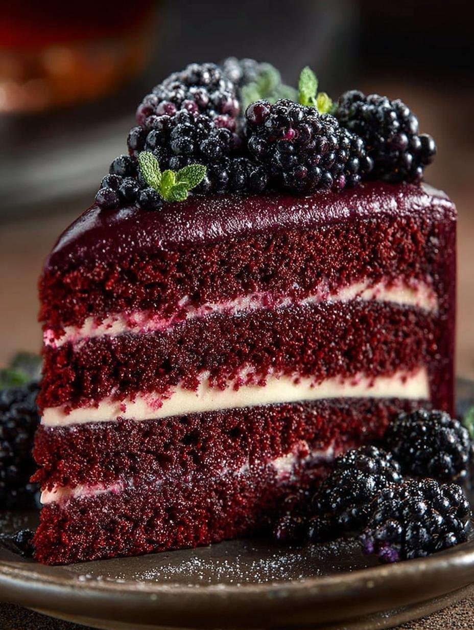 Blackberry Velvet Gothic Cake: A Decadent Delight - Blackberry Velvet Gothic Cake - main visual representation