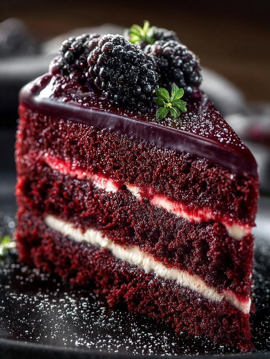 Blackberry Velvet Gothic Cake: A Decadent Delight