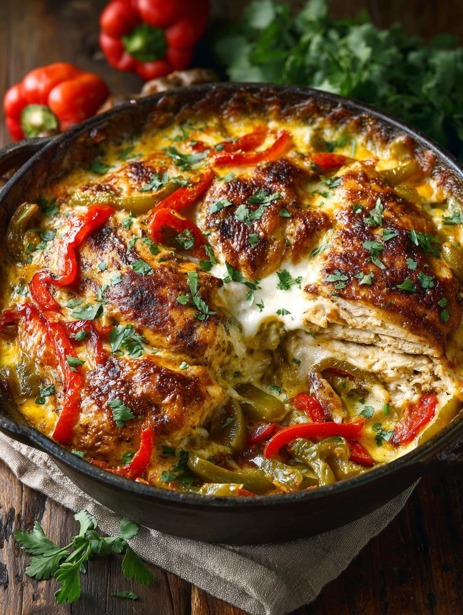 Cheesy Baked Fajita Chicken: 10-Minute Prep Delight - Cheesy Baked Fajita Chicken - additional detail