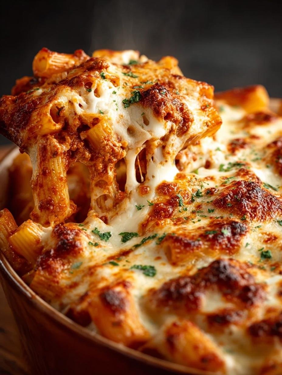 Delicious Cheesy Baked Ziti for Family Dinner - Cheesy Baked Ziti - main visual representation