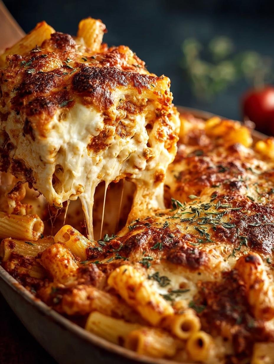 Delicious Cheesy Baked Ziti for Family Dinner - Cheesy Baked Ziti - additional detail