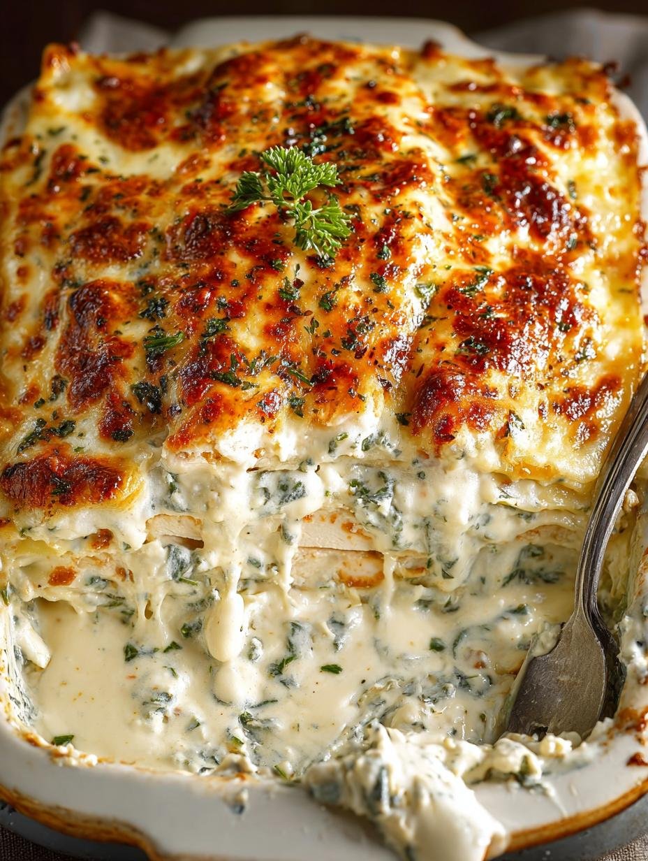 Chicken Alfredo Meets Lasagna: 5 Cheesy Layers - Chicken Alfredo Meets Lasagna - main visual representation