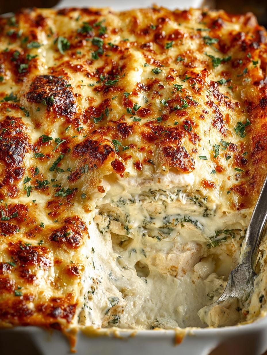 Chicken Alfredo Meets Lasagna: 5 Cheesy Layers