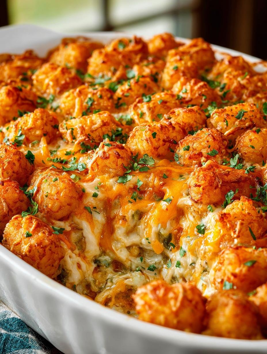 Chicken Pot Pie with Tater Tots: Comfort Food Delight - Chicken Pot Pie with - main visual representation