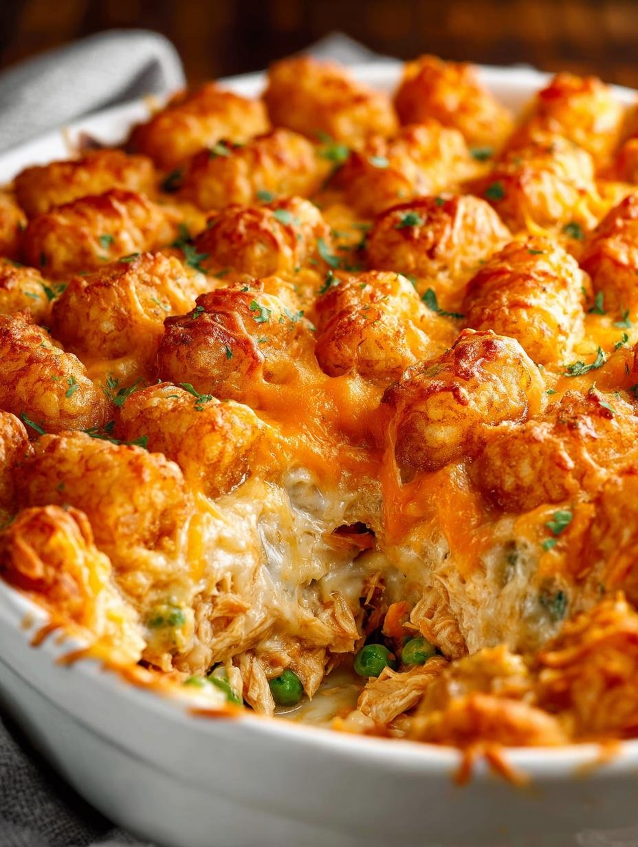Chicken Pot Pie with Tater Tots: Comfort Food Delight