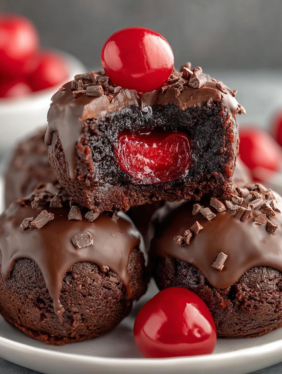 Chocolate Covered Cherry Brownie Bliss in 24 Bites - Chocolate Covered Cherry Brownie - additional detail