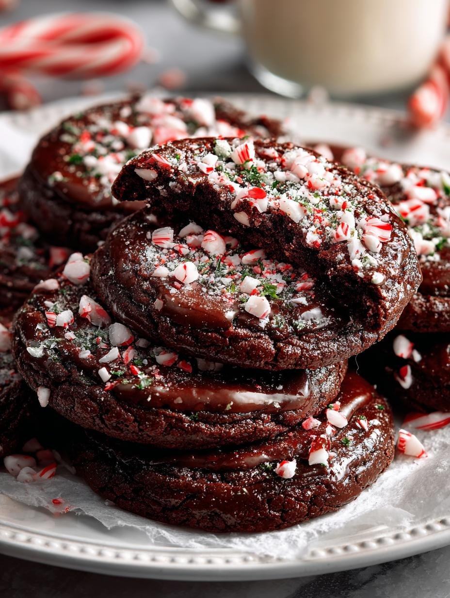 Chocolate Peppermint Cookies: 10 Irresistible Variations - Chocolate Peppermint Cookies - additional detail
