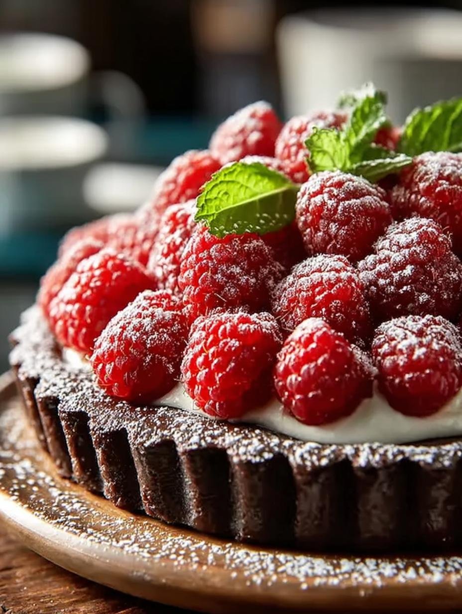 Indulge in 7 Easy Chocolate Raspberry Tart Recipes - Chocolate Raspberry Tart - additional detail