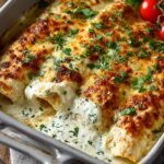 Creamy White Chicken Enchiladas
